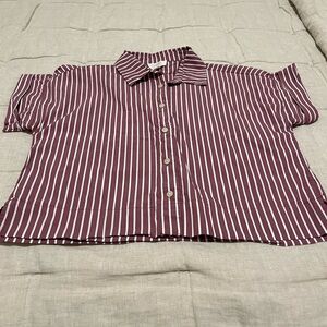 Striped Button-Up Shirt